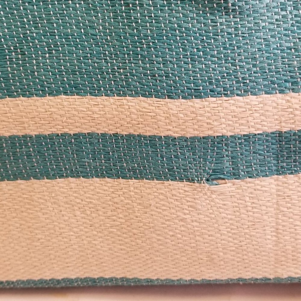 Nieman Marcus Pink & Blue Shopping Beach Tote Bag 14" - Picture 6 of 9